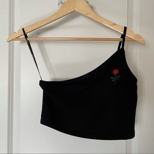 Forever 21 One Strap Crop Tank Top